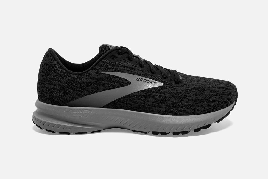 Brooks Launch 7 Road Running Shoes - Mens - Black/Grey - CR1849367